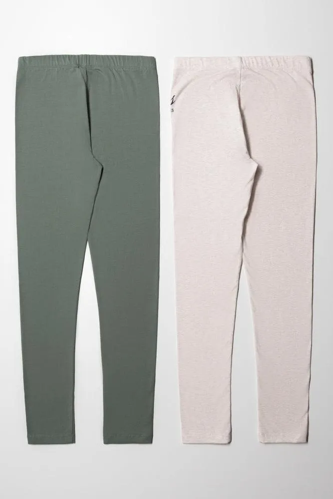 2 Pack Legging Stone And Fatigue Flower
