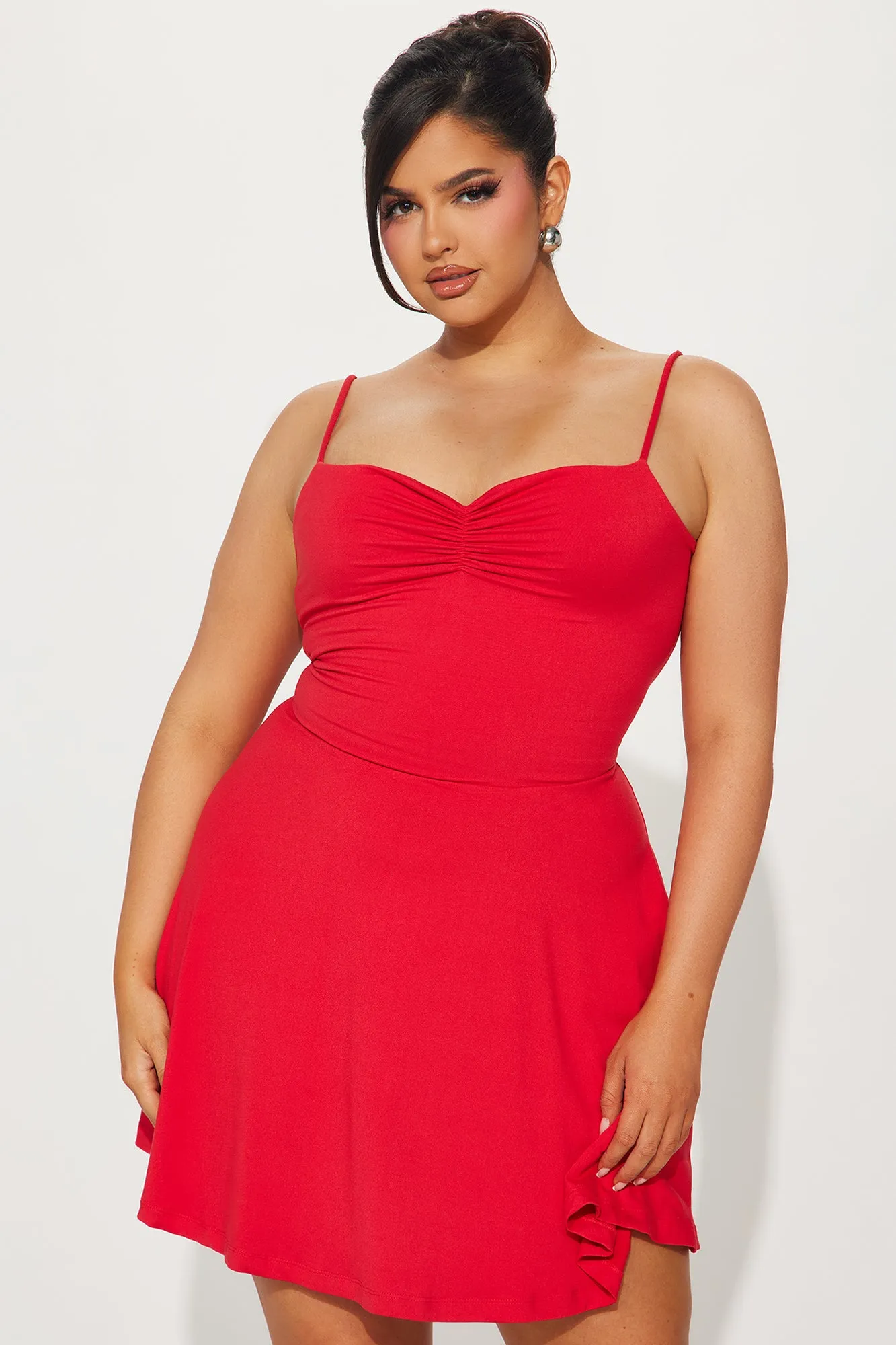 Adriana Essential Mini Dress - Red
