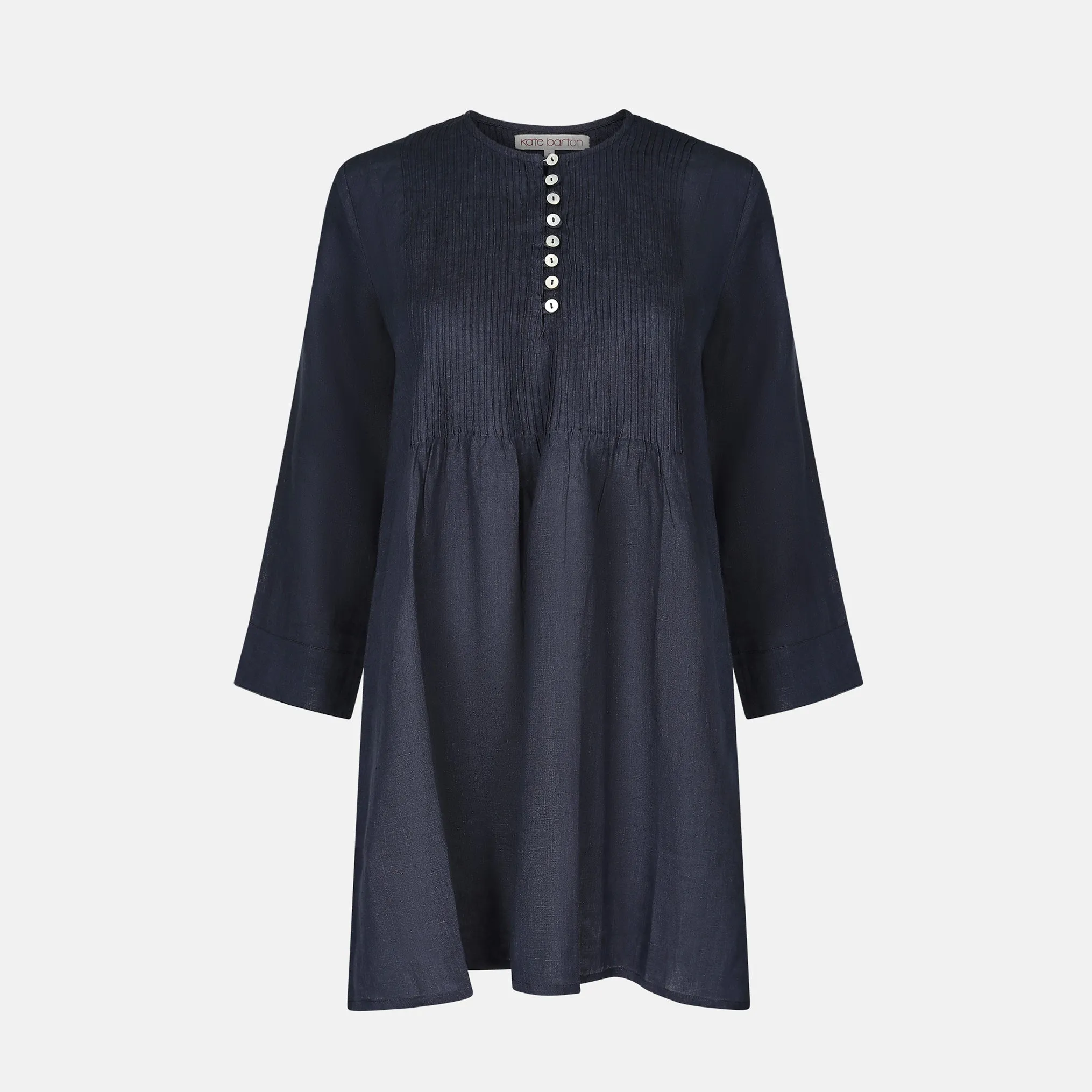 Archive Pintuck Tunic Top Linen