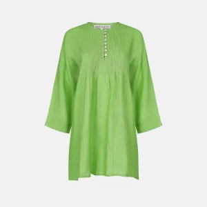 Archive Pintuck Tunic Top Linen