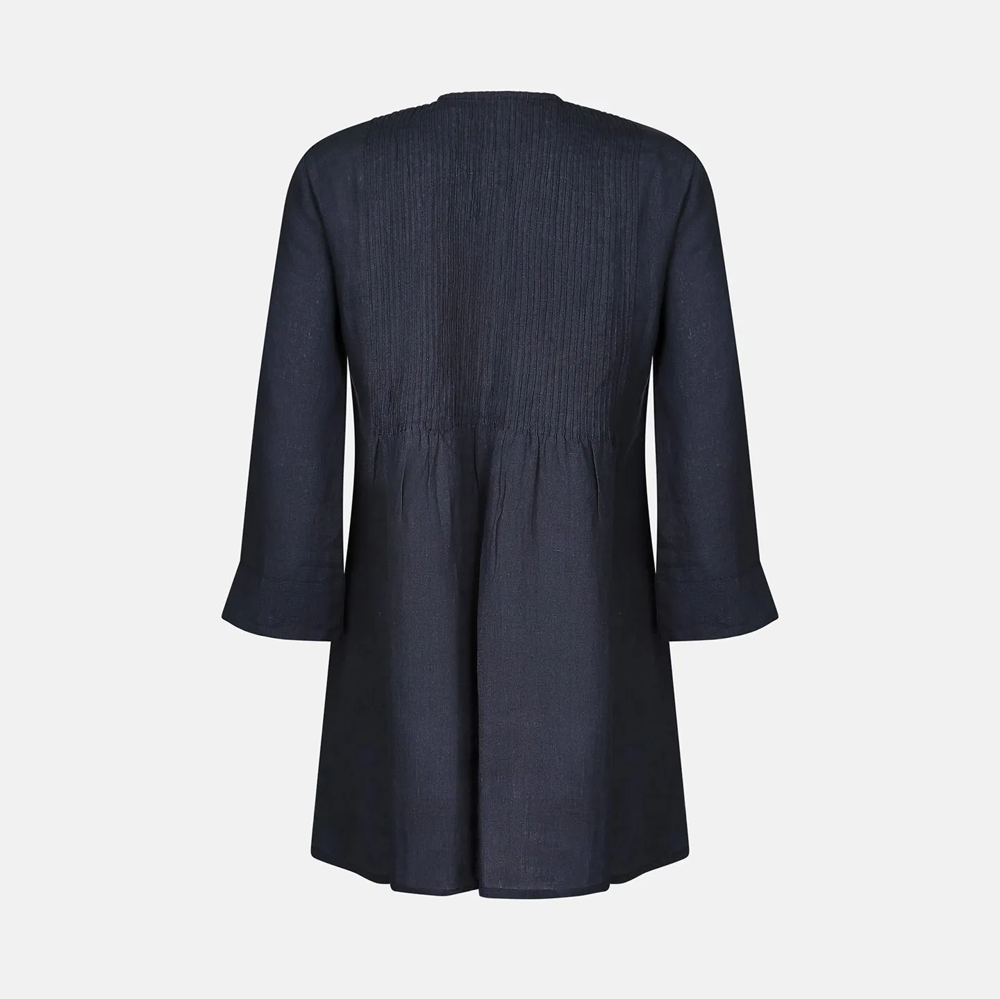 Archive Pintuck Tunic Top Linen