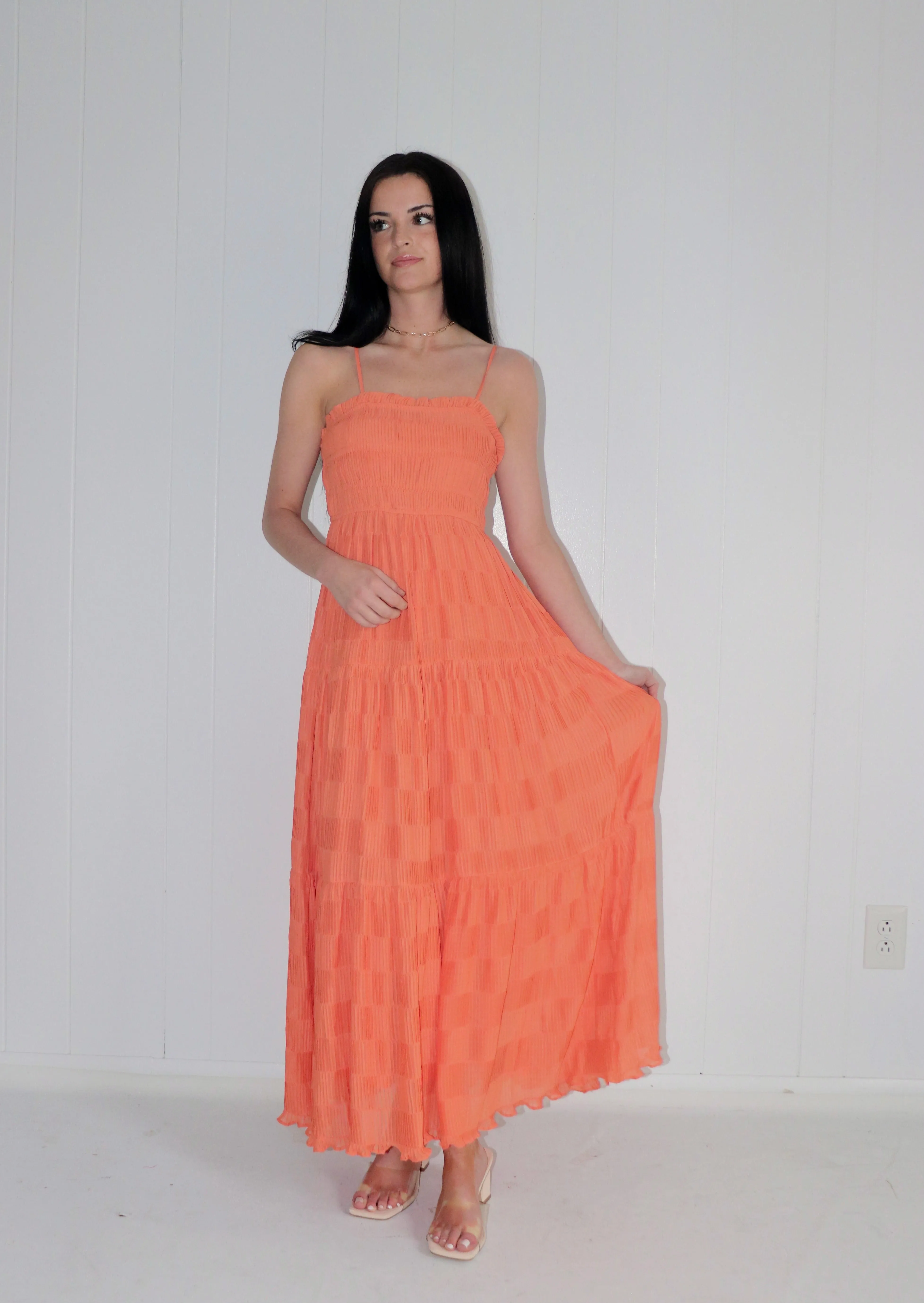 Best Dressed Pleated Maxi Dress