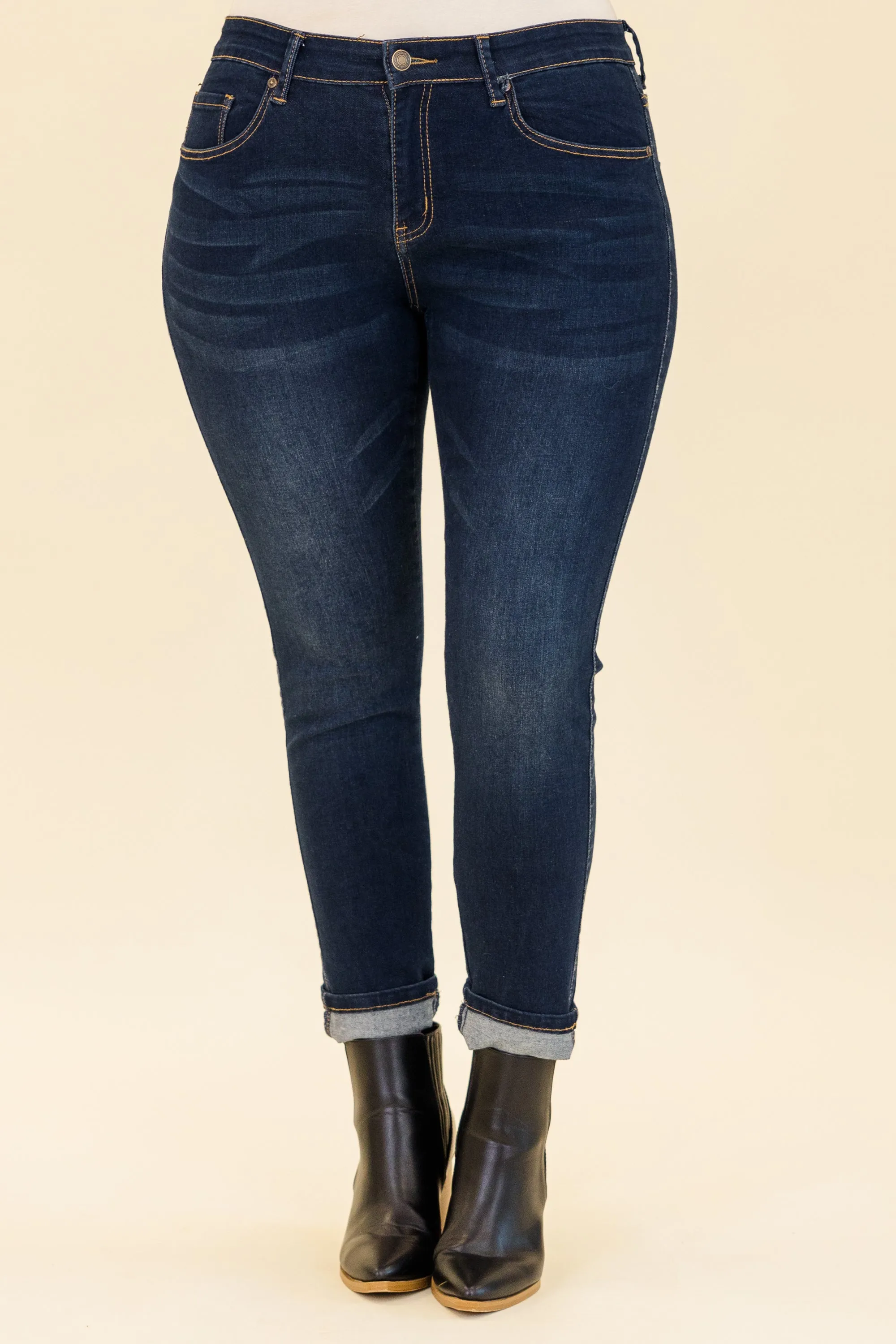 Casting Shadows Skinny Jeans, Dark Wash