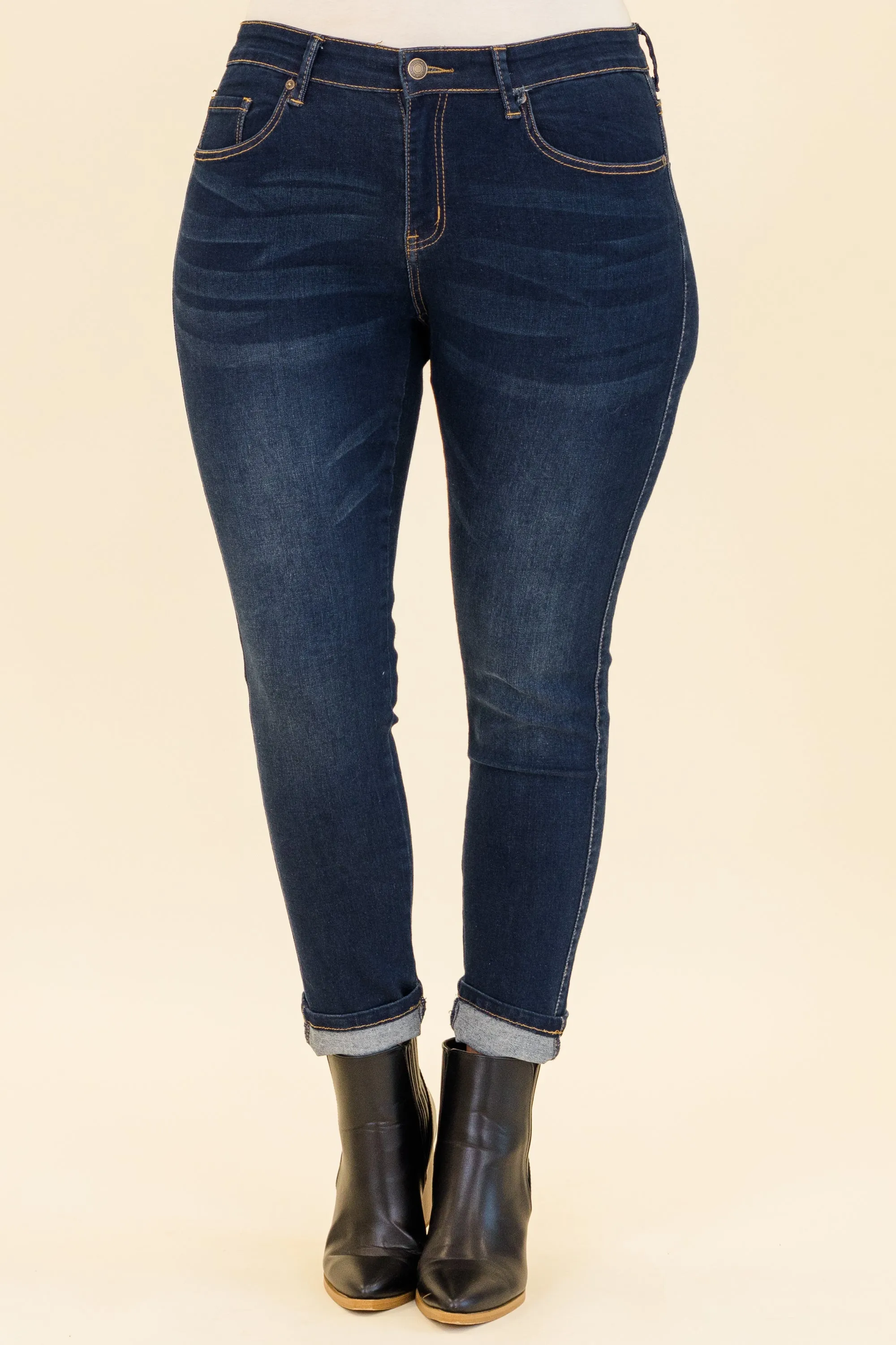Casting Shadows Skinny Jeans, Dark Wash