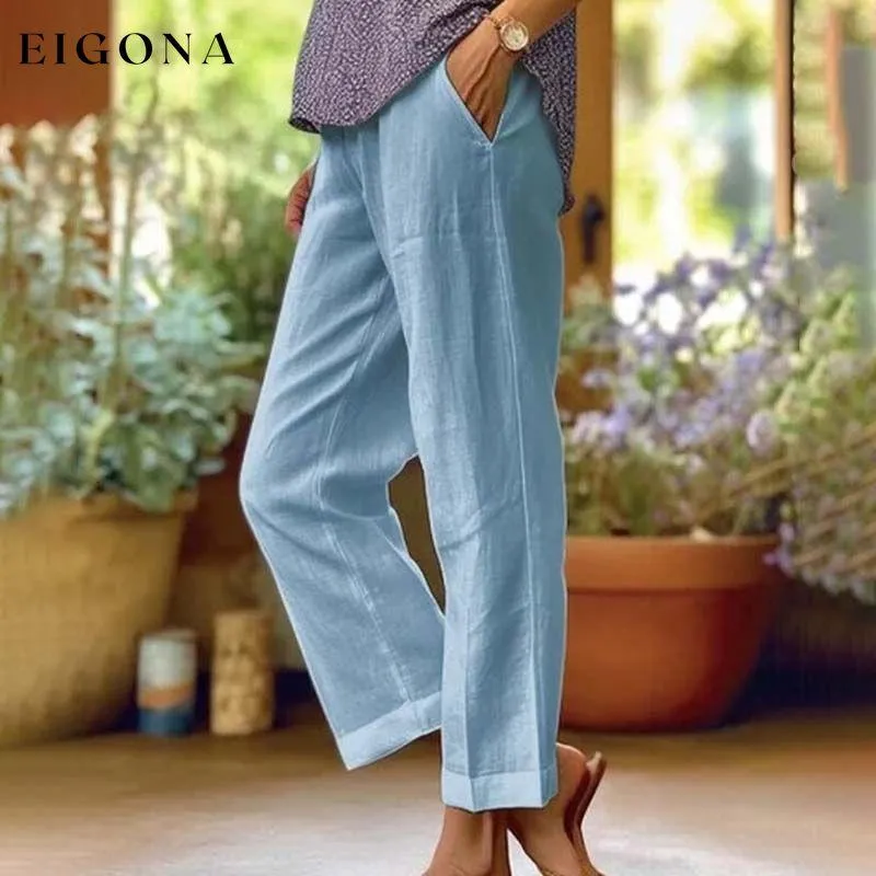 Casual Straight Trousers