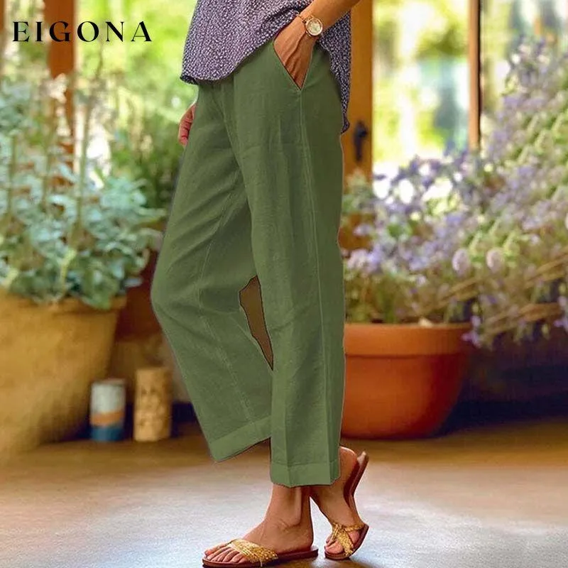 Casual Straight Trousers