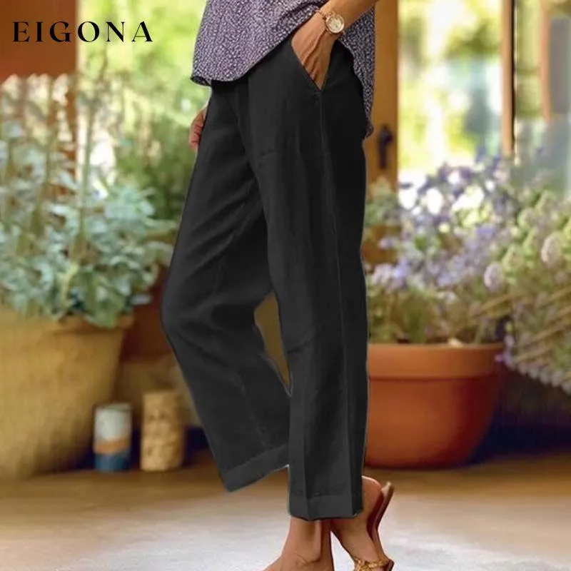 Casual Straight Trousers