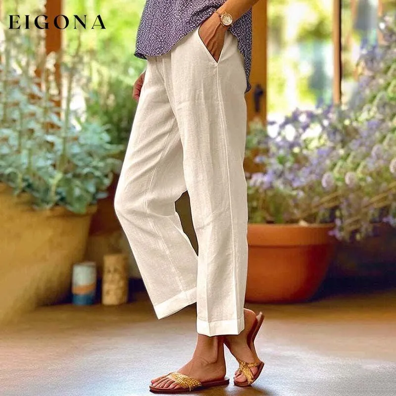 Casual Straight Trousers