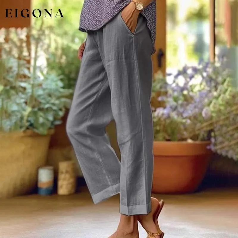 Casual Straight Trousers
