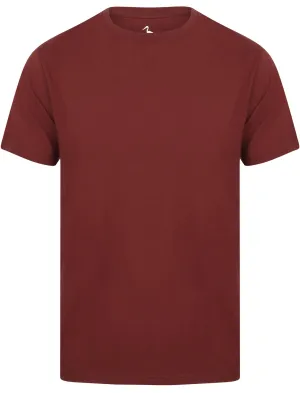 Clancy Basic Cotton Crew Neck T-Shirt In Chocolate Truffle - South Shore