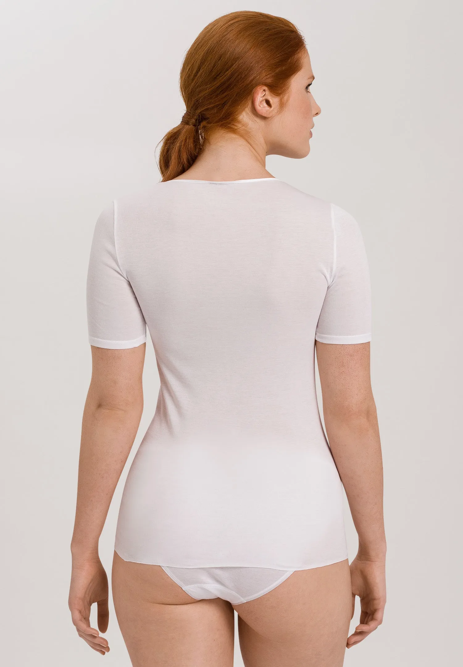 Cotton Seamless V-Neck Shirt