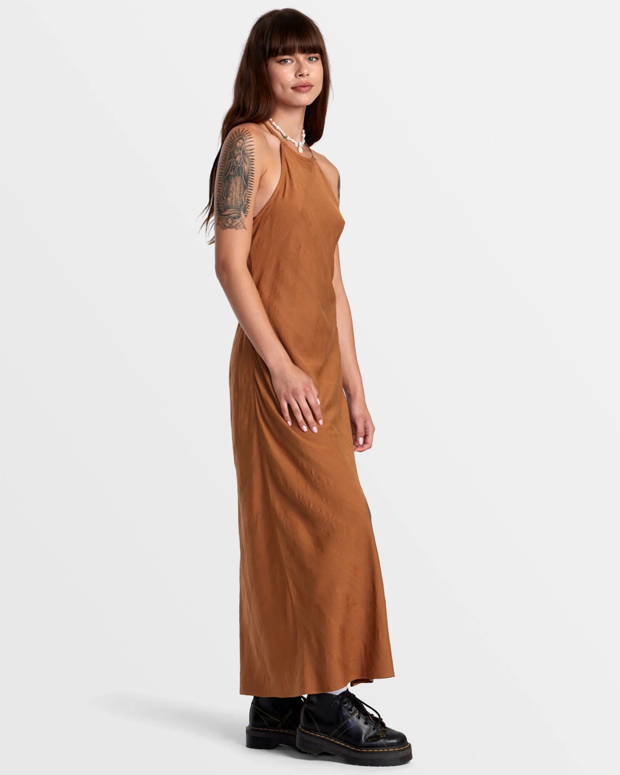 Exile Midi Sun Dress - Camel