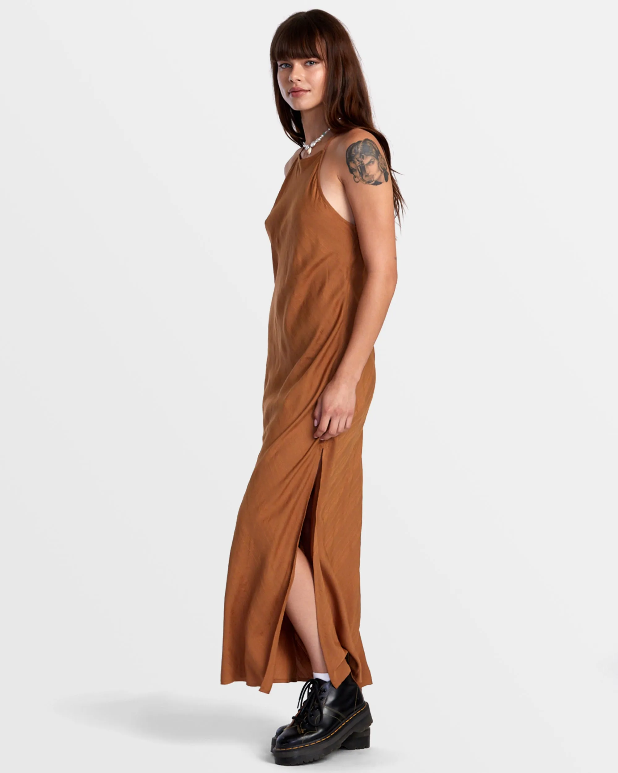 Exile Midi Sun Dress - Camel