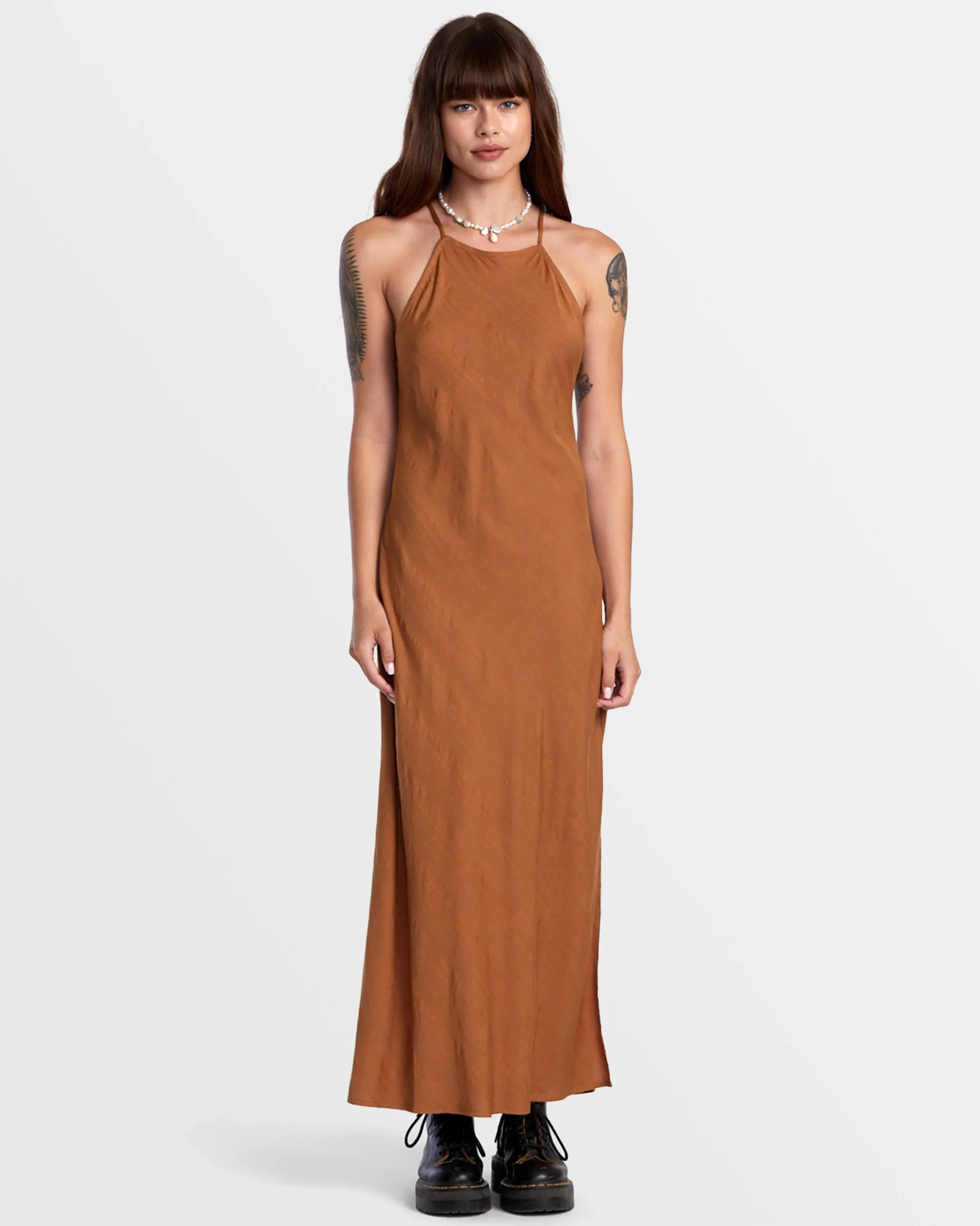 Exile Midi Sun Dress - Camel