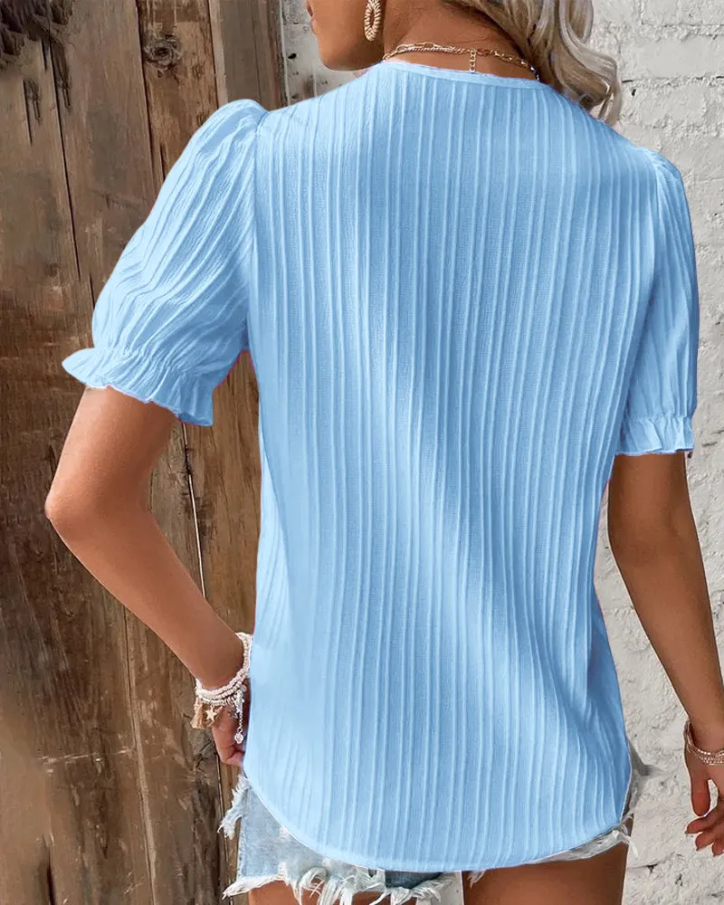 Fashion Canberra I Huda Elegant V-Neck Lace Top
