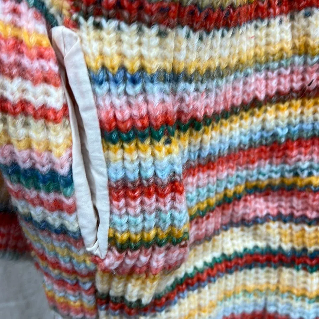 FATE Multi Color Stripe open Cardigan VCW6736