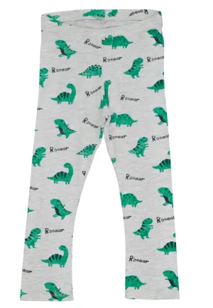 Girls  Abstract Printed Elastic Waist Cotton Pajama Leggings