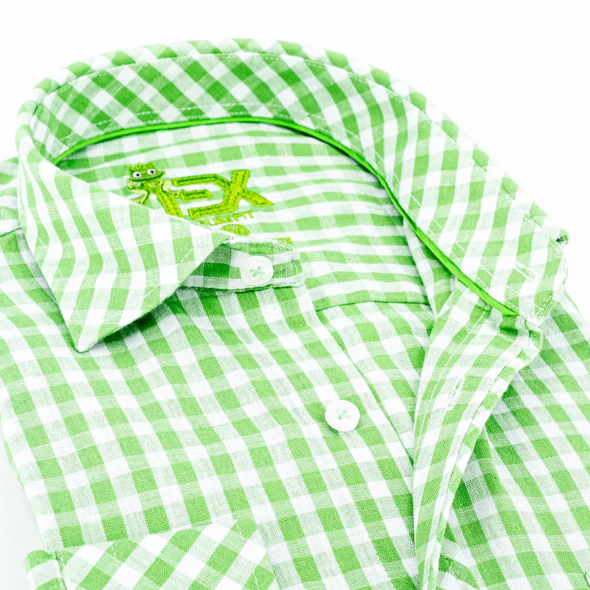 Harvard Yard FROG Linen Shirt - Green