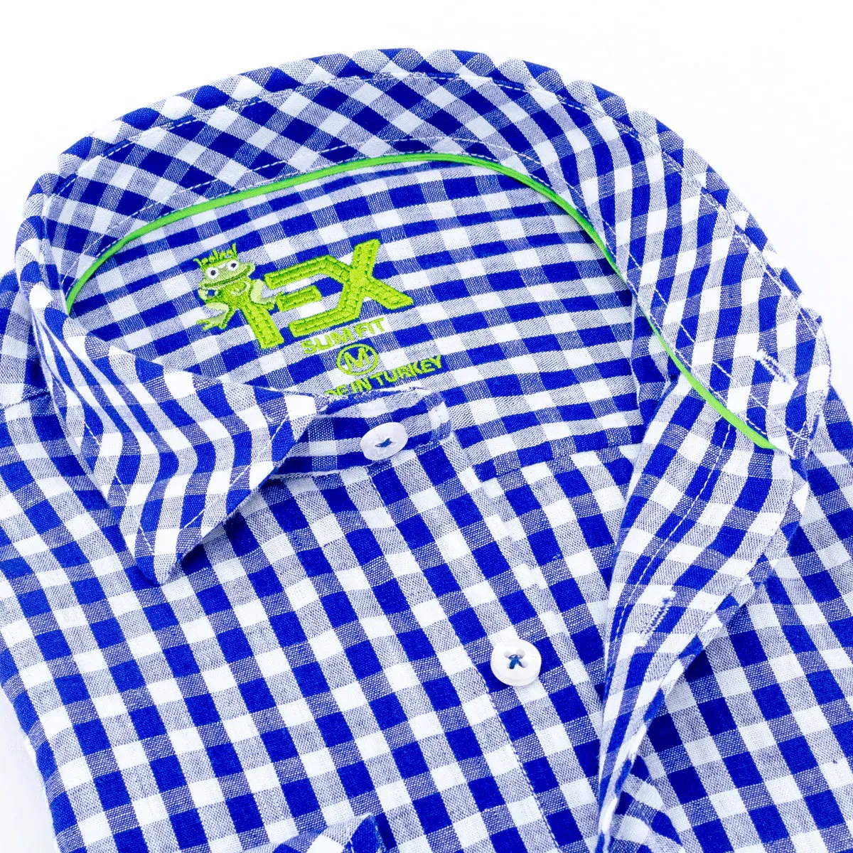 Harvard Yard FROG Linen Shirt - Navy Blue