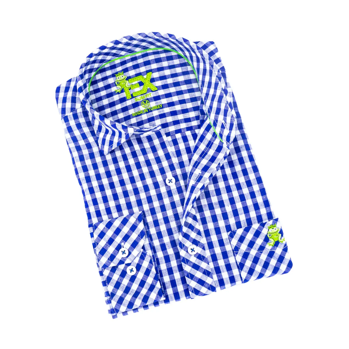 Harvard Yard FROG Linen Shirt - Navy Blue
