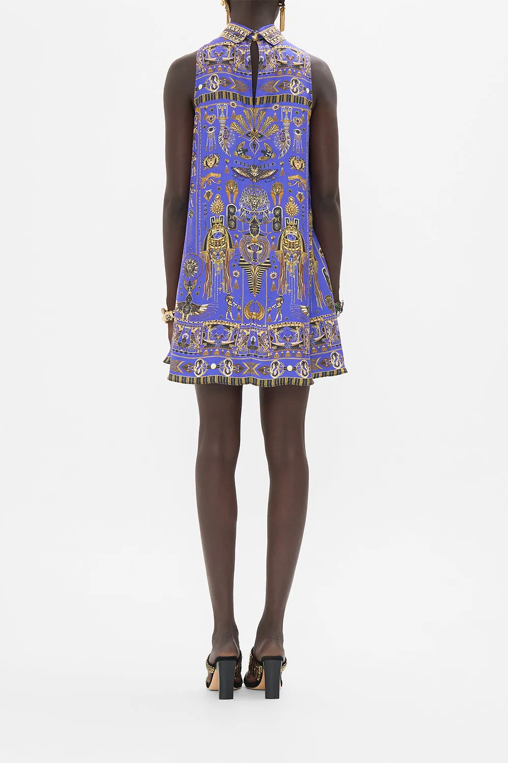 HIGH COLLAR SHIFT DRESS MY FAIR PHARAOH
