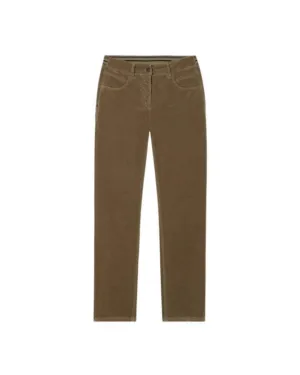 Luisa Cerano High-Stretch Cropped Velvet Pants