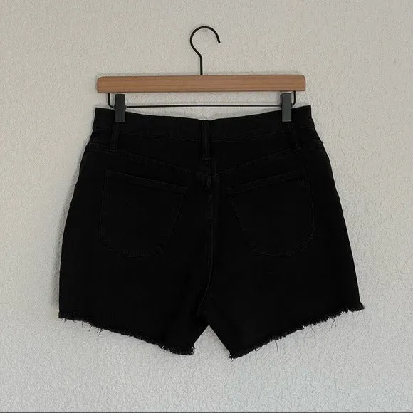 Madewell High Waist Raw Hem Denim Shorts