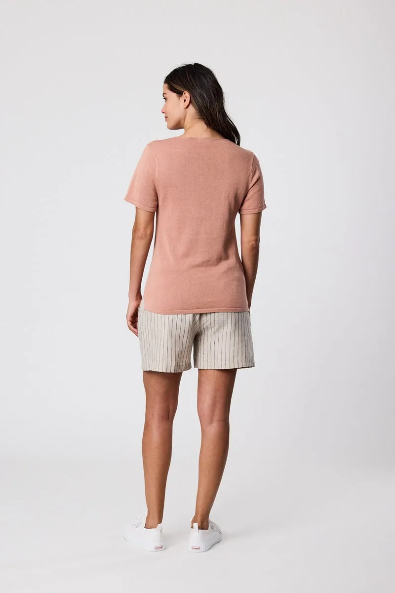 Marlow - Castaway Tee - Coral