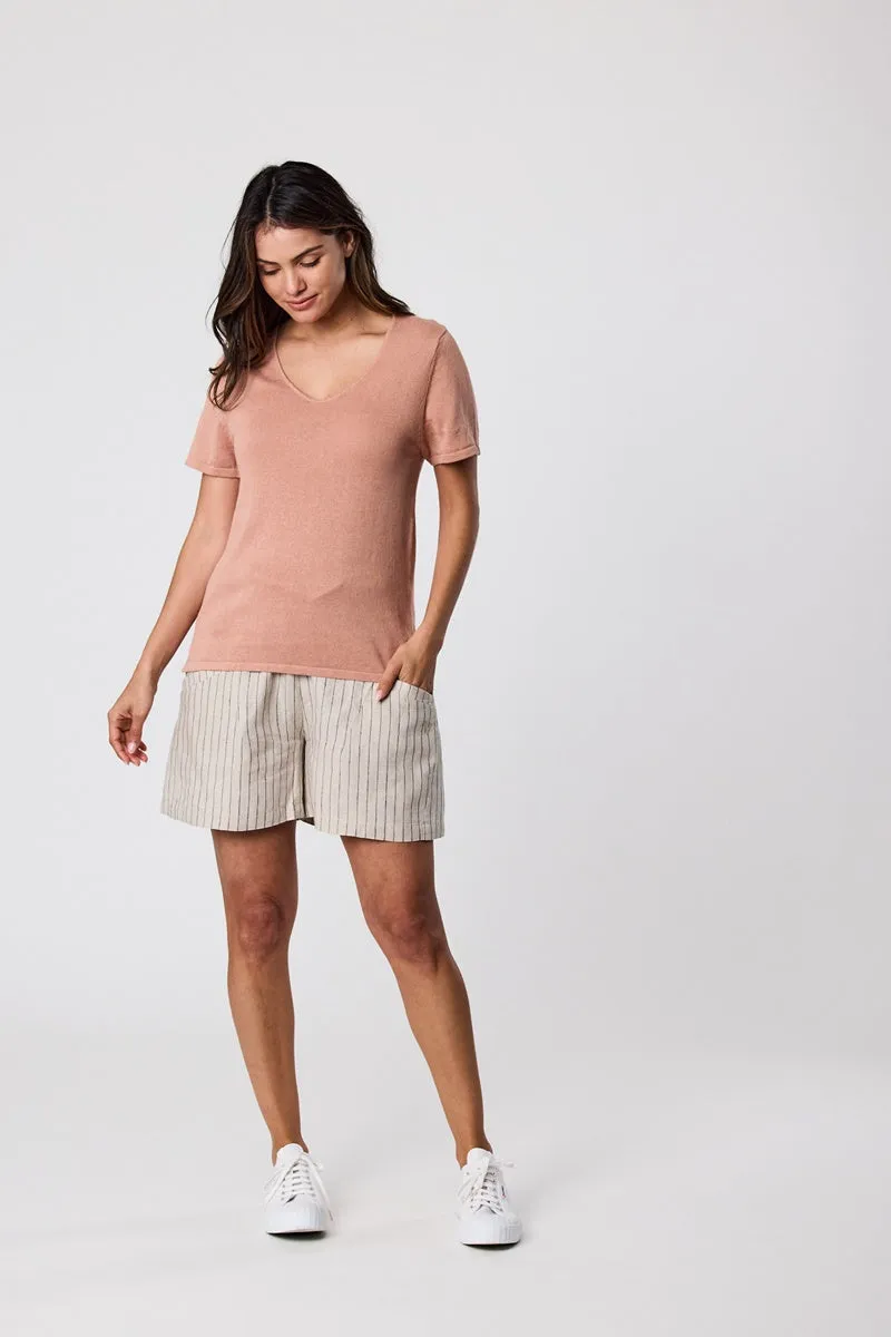 Marlow - Castaway Tee - Coral