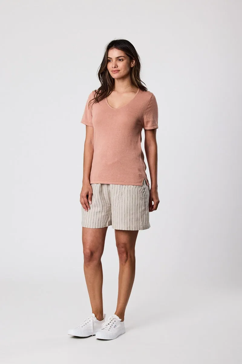 Marlow - Castaway Tee - Coral