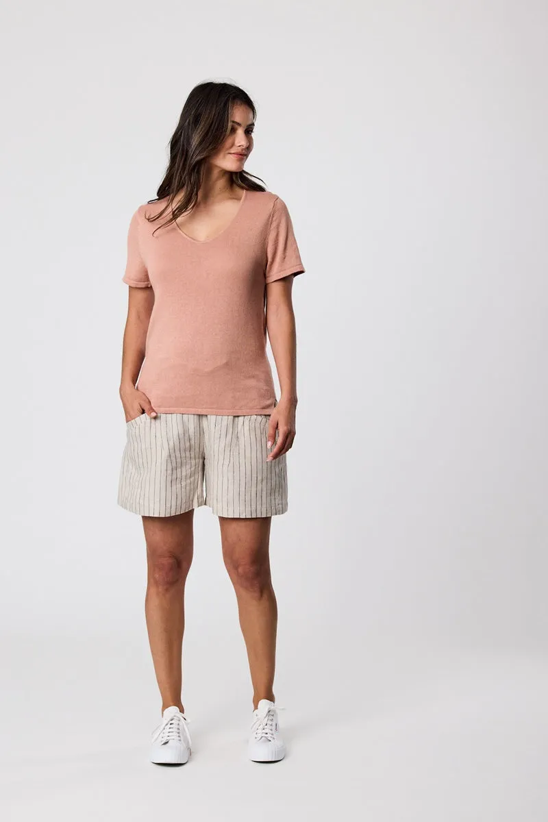 Marlow - Castaway Tee - Coral