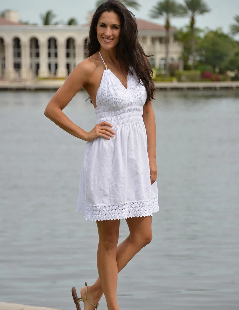 MARTINIQUE White LINE DRESS