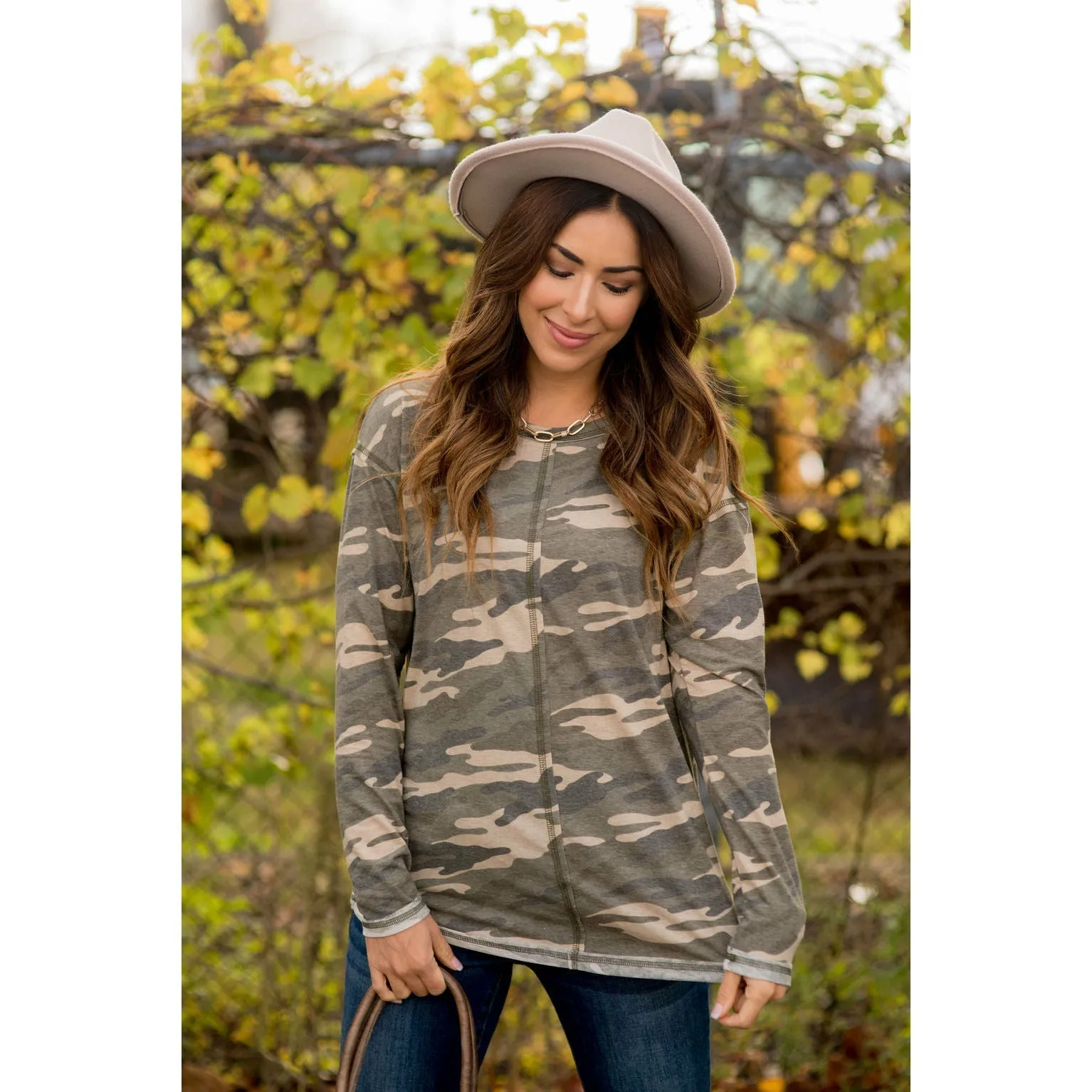 Mid Band Camo Long Sleeve Tee