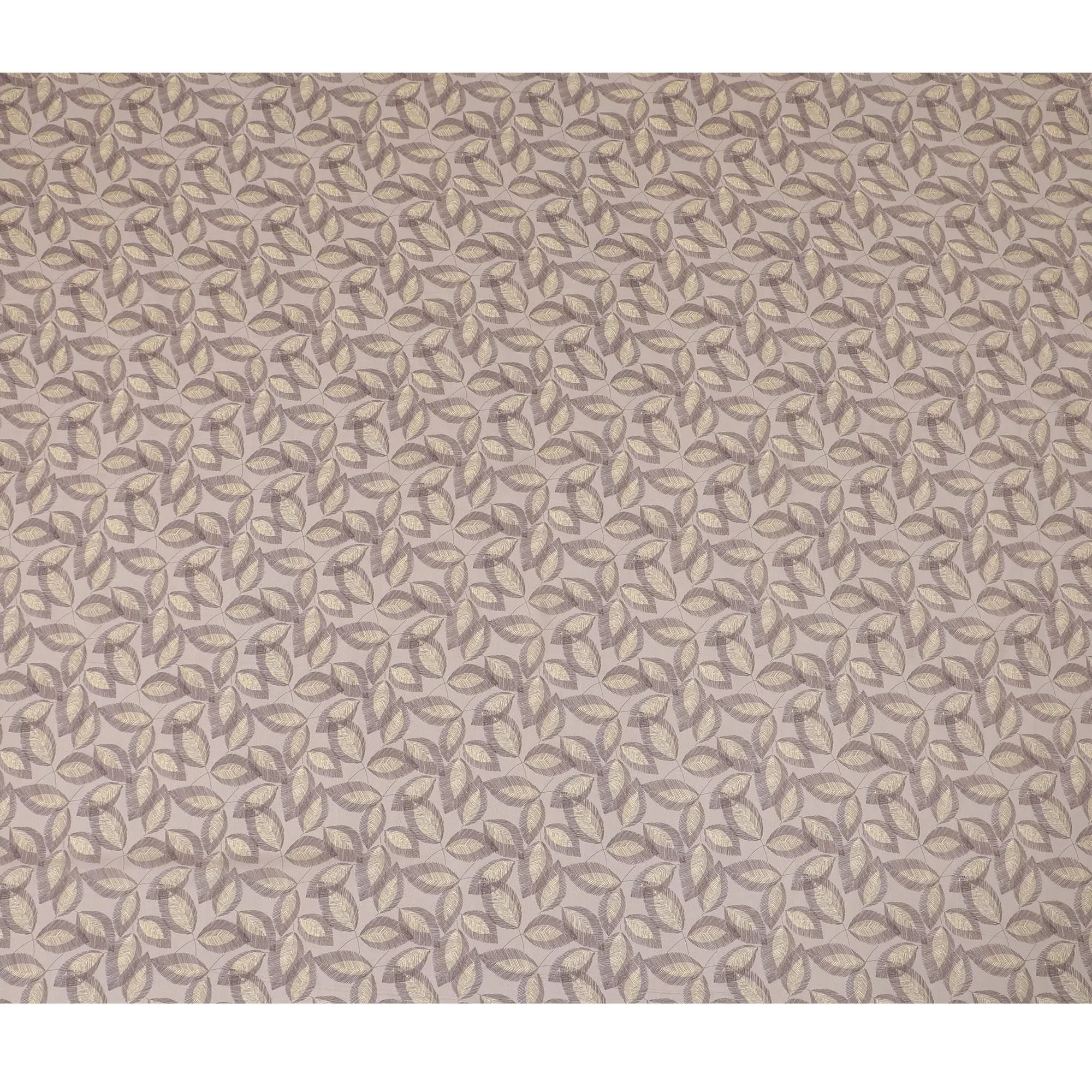 Nature-Inspired Leaf Print Viscose Crepe Fabric - Earthy Elegance, Soft Texture, 110cm Wide (India)  - D17635