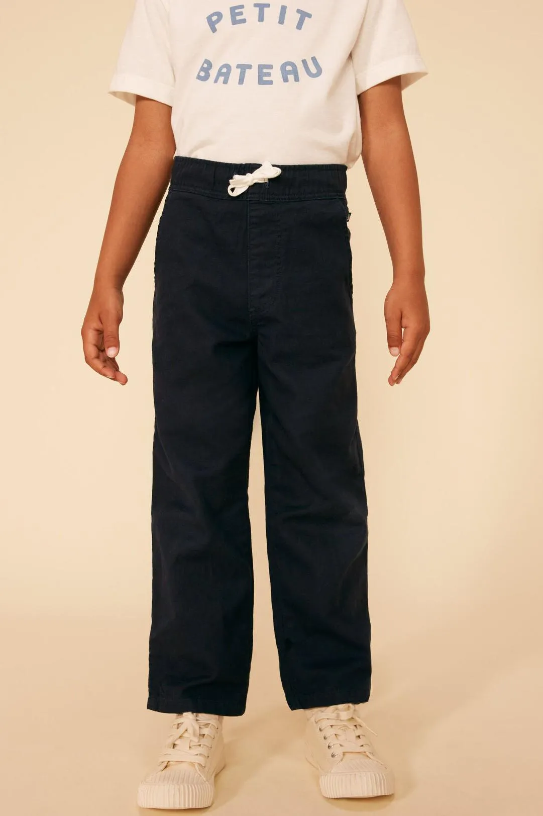 Petit Bateau - Navy Twill Pants