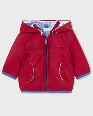 Red & Blue Plaid Reversible Baby Boys Windbreaker