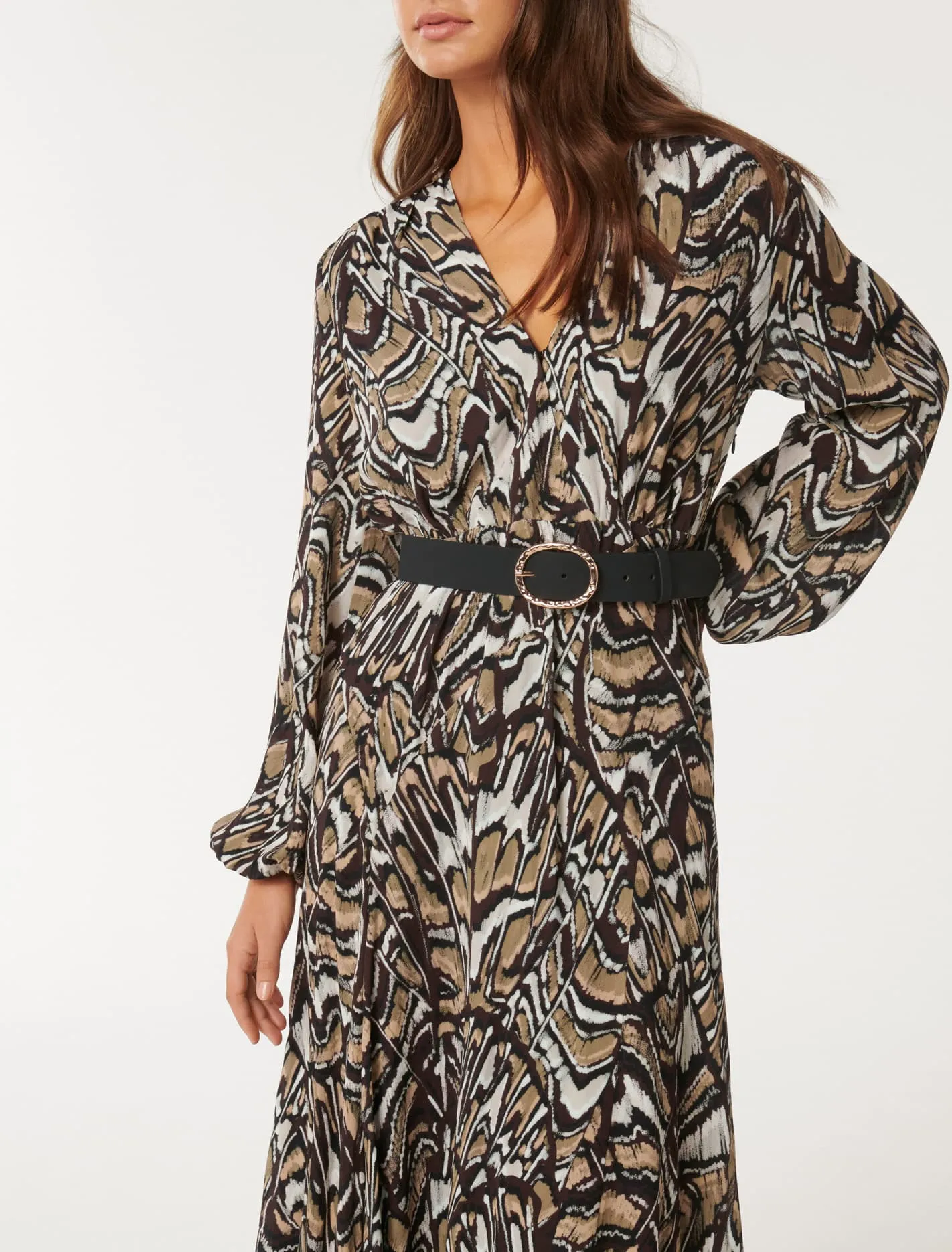 Rochelle Assymetric Hem Midi Dress