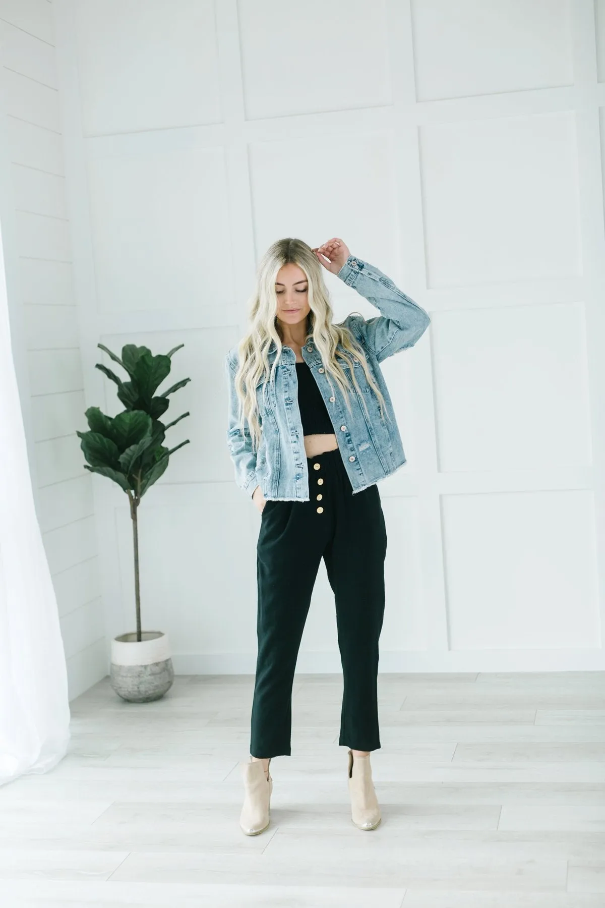 Seaside Linen Button Pants