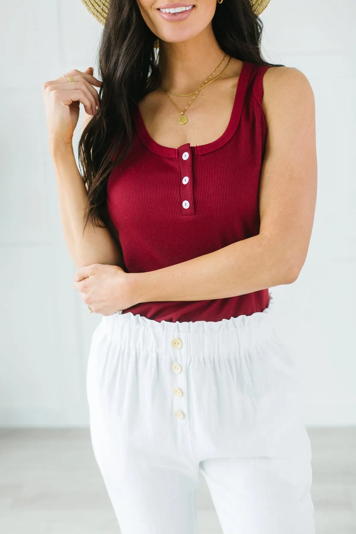 Seaside Linen Button Pants