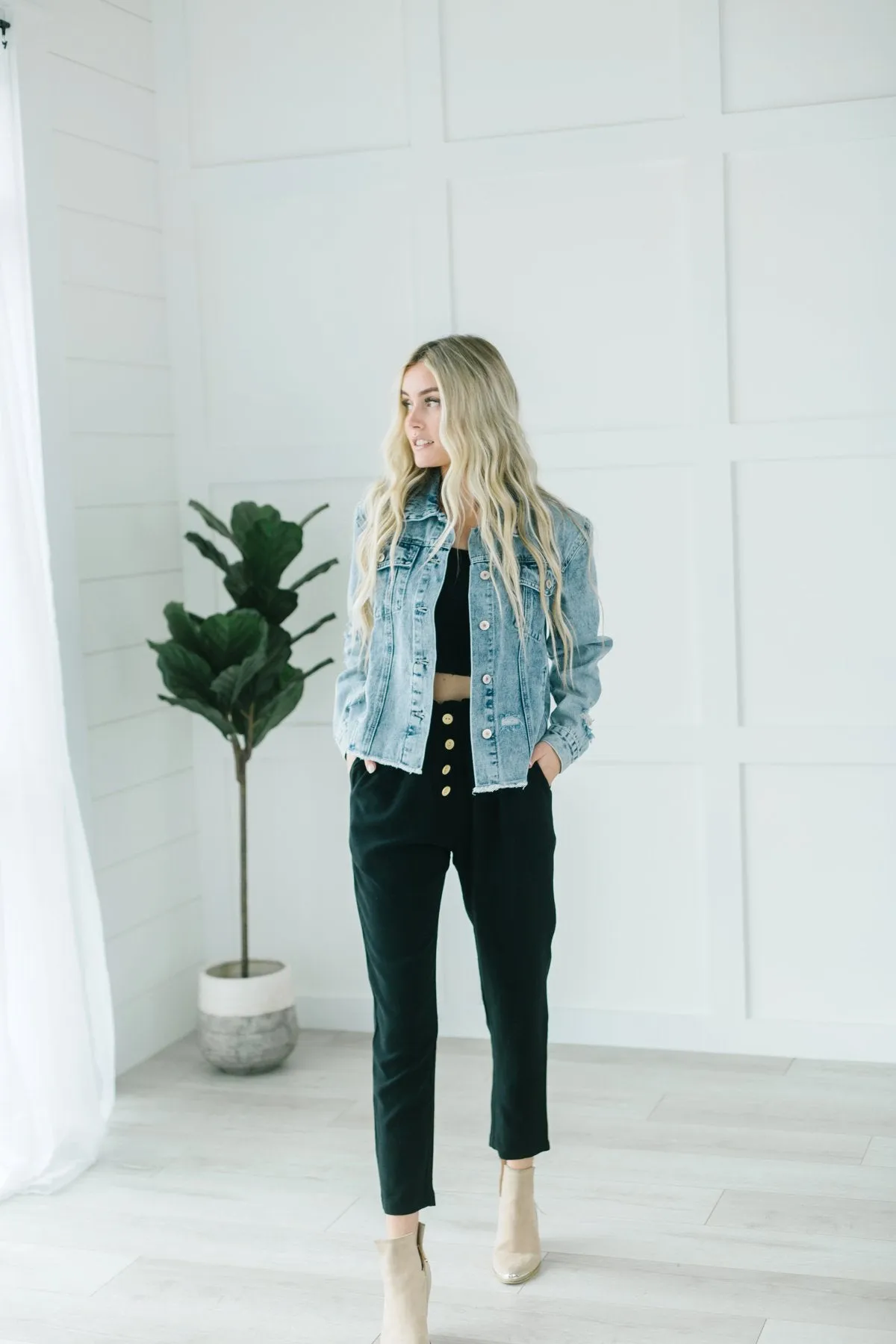 Seaside Linen Button Pants