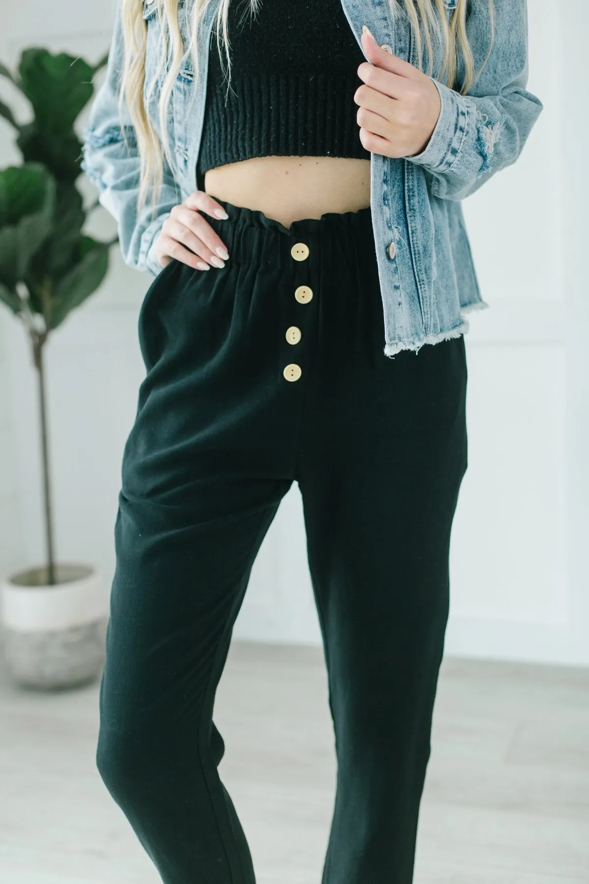 Seaside Linen Button Pants