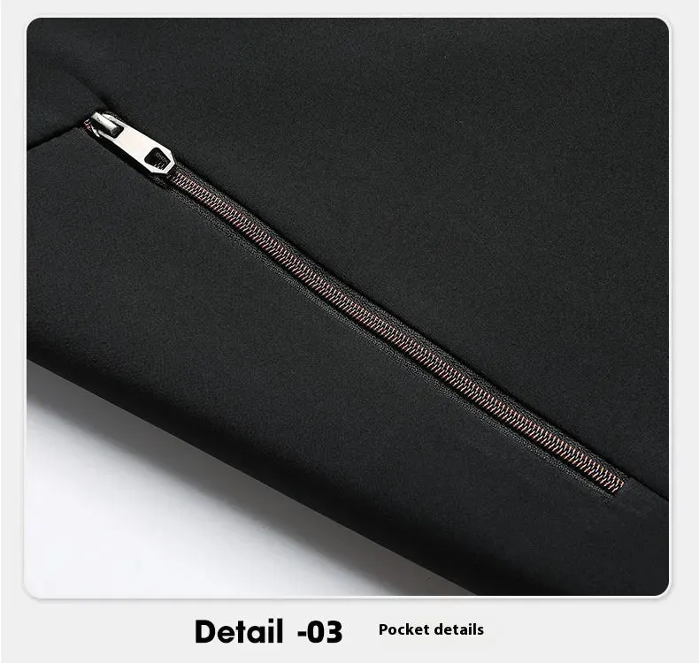 Stand Collar Middle-aged Men Casual Jacket