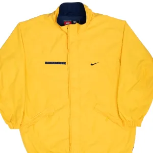VINTAGE NIKE NCAA MICHIGAN UNIVERSITY YELLOW WINDBREAKER JACKET 1990S XL