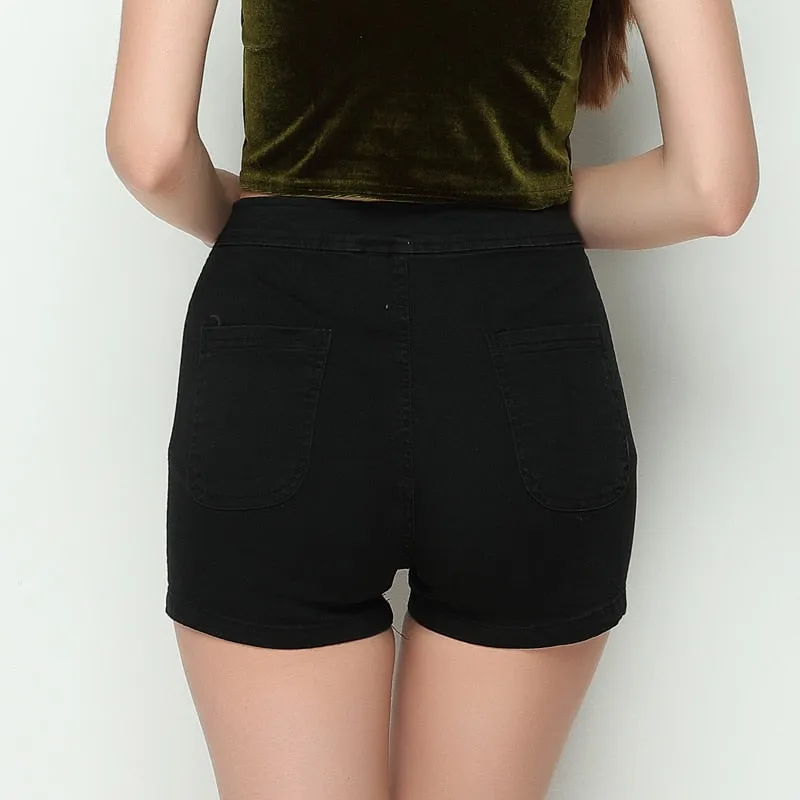 Vintage Sexy Women's Slim High Waist Denim Shorts