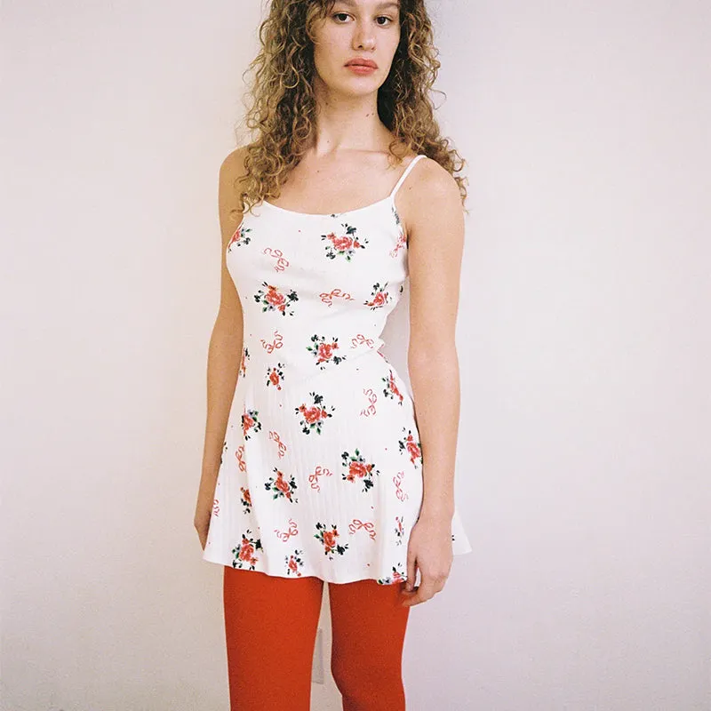 Vvsha Kaia Floral Print Mini Dress