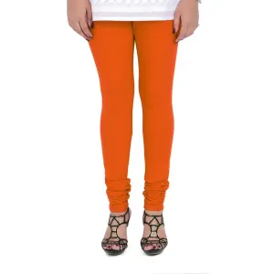 Women's Cotton Churidar Leggings (Free Size) - Fire