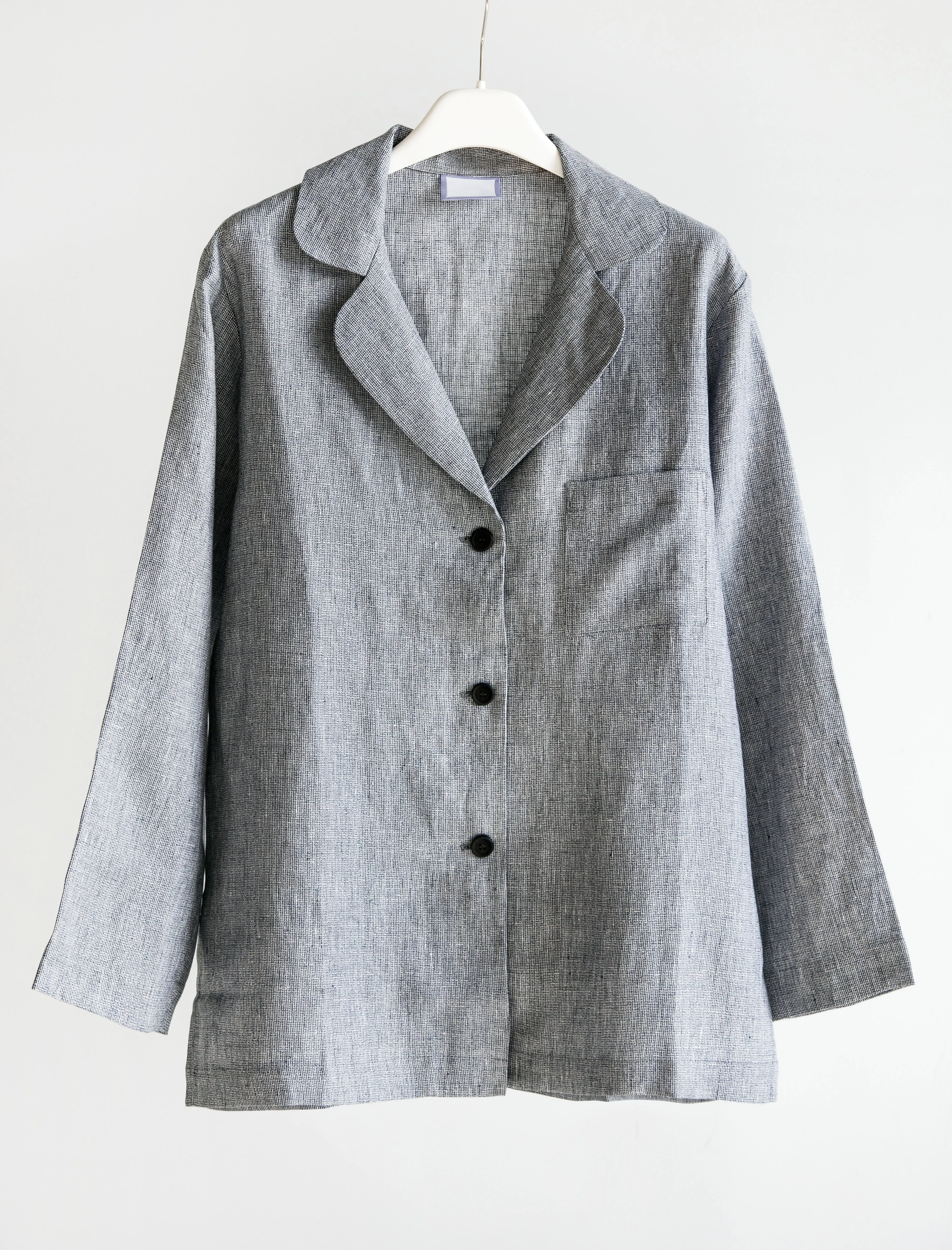 Women's Pyjama Set Tweedy Blue Linen